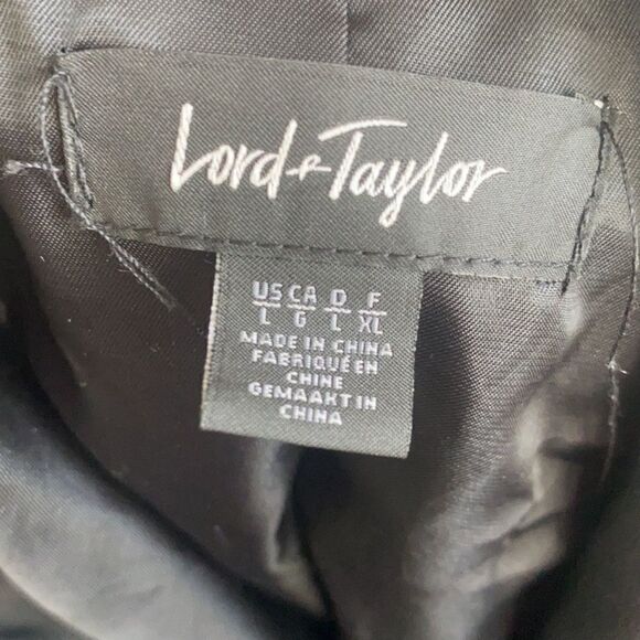 Lord & Taylor Faux Tassel Moto Leather Jacket L - Picture 8 of 9